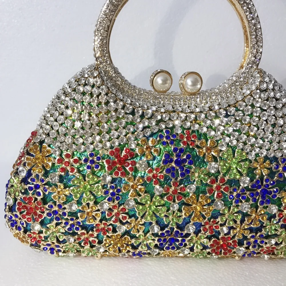 Банкетная сумка вечерние сумки с кристаллами и стразами Женский кошелек для