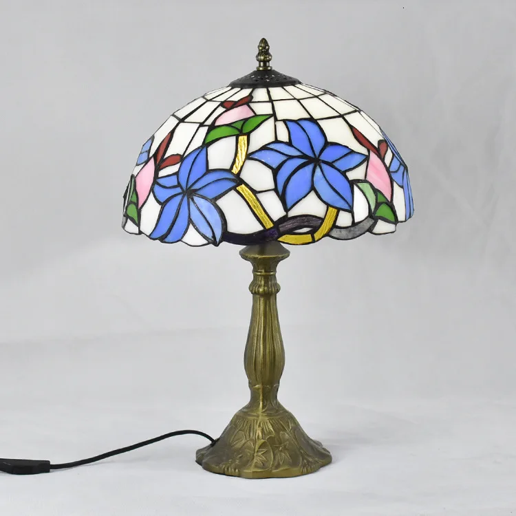 

Mediterranean Retro Style Glass Turkish Mosaic Table Lamps Handworked Study Bedroom Home Art Decor Turkish Lamp
