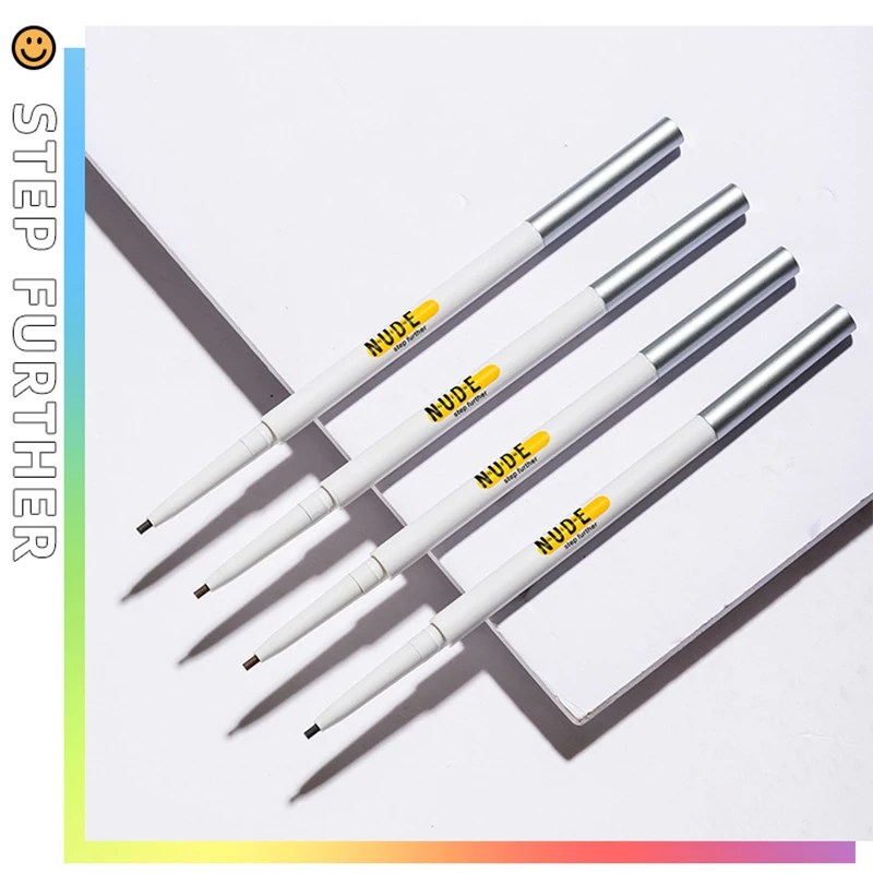 

LITTLE ONDINE NUDE MAKEUP AUTOMATIC DOUBLE-ENDED ULTRA FINE EYEBROW PENCIL WATERPROOF LONG-LASTING EYELINER EYE BROW PEN 4 COLOR