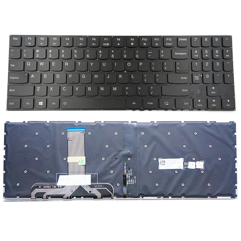 

Английская клавиатура для ноутбука с подсветкой для Lenovo Legion Y530-15ICH 81FV Y530-15ICH-1060 Y7000P Y7000, подсветка