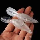 Неокрашенная приманка в виде гольяна, 8,54 см, 6,76 г, 20 шт., прозрачная наживка с крючком, Vib Minnow жесткая приманка-воблер, рыболовные снасти