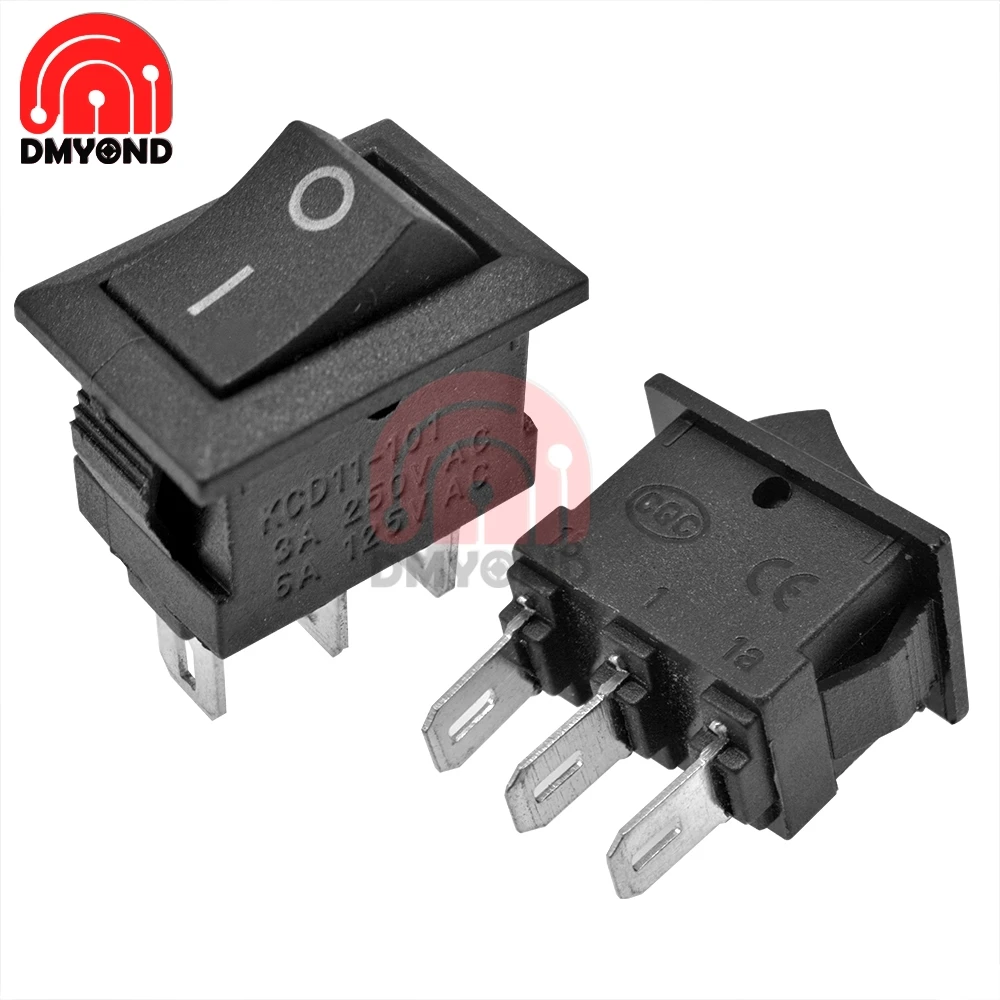 10 шт. клавишный переключатель лодки 10x15 мм 2Pin 3Pin 6A 125V 3A 250V защелкивающийся ВКЛ ВЫКЛ