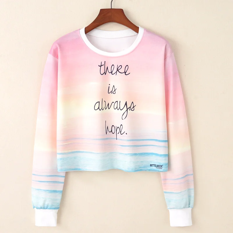 Женские повседневные толстовки с капюшоном милые укороченные топы круглым