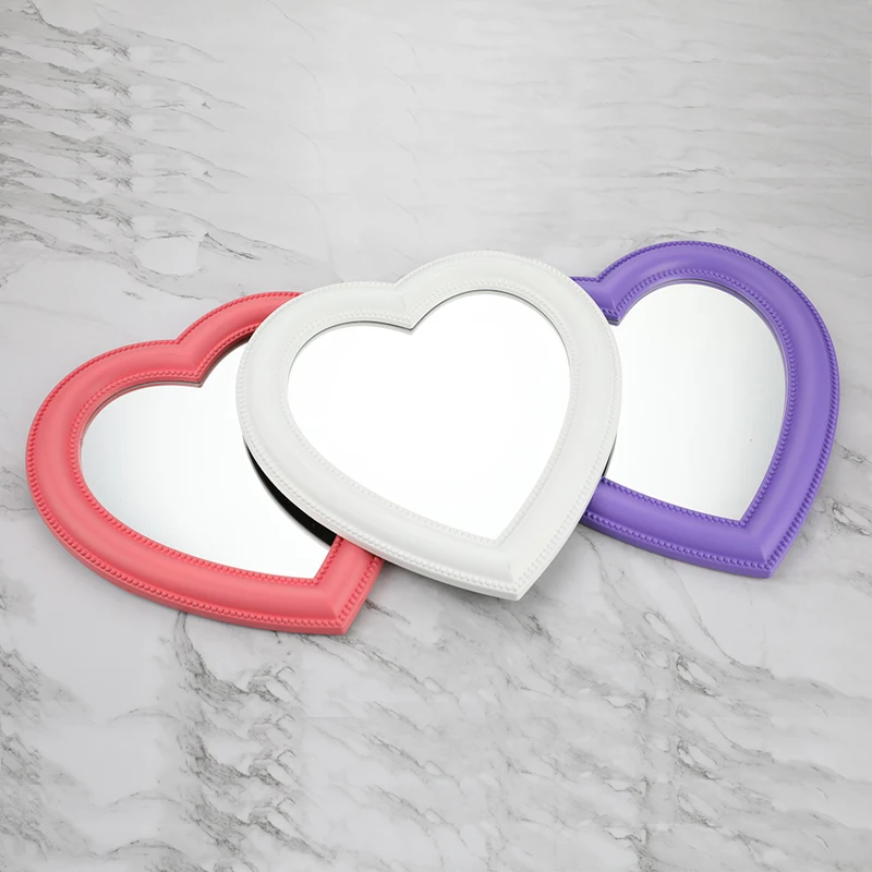 

1 шт двойного Применение макияж зеркало настольное косметическое зеркало настенный макияж зеркальное украшение для стен в форме сердца зер...