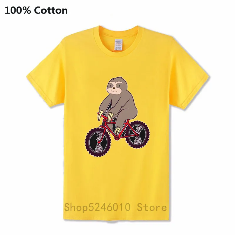 2019 цирк уличная футболка Ленивец для езды на велосипеде Мужская горного