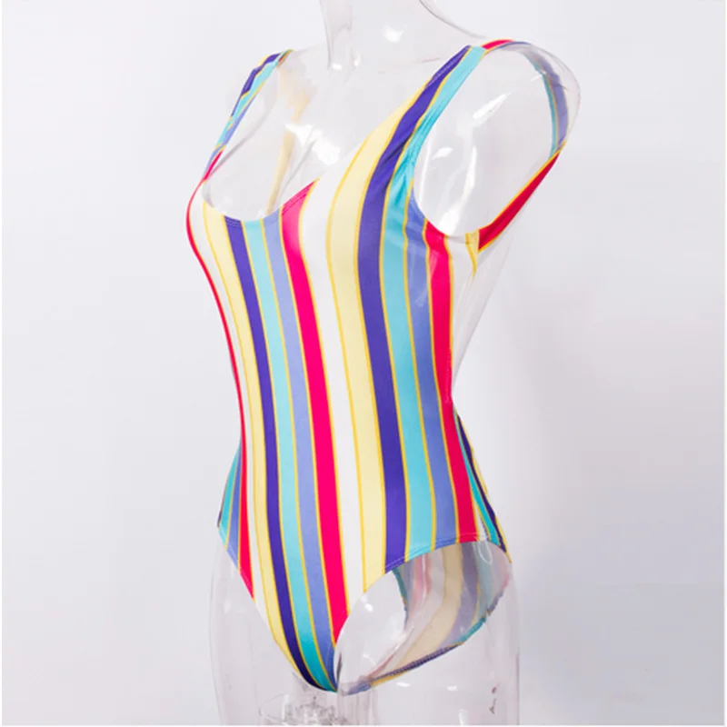 Женский цельный купальник сексуальный полосатый бикини женский 2020 | Спорт и