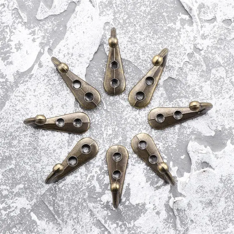 10 шт. античные сверхпрочные прочные вешалки для пальто настенные Крючки шкафа