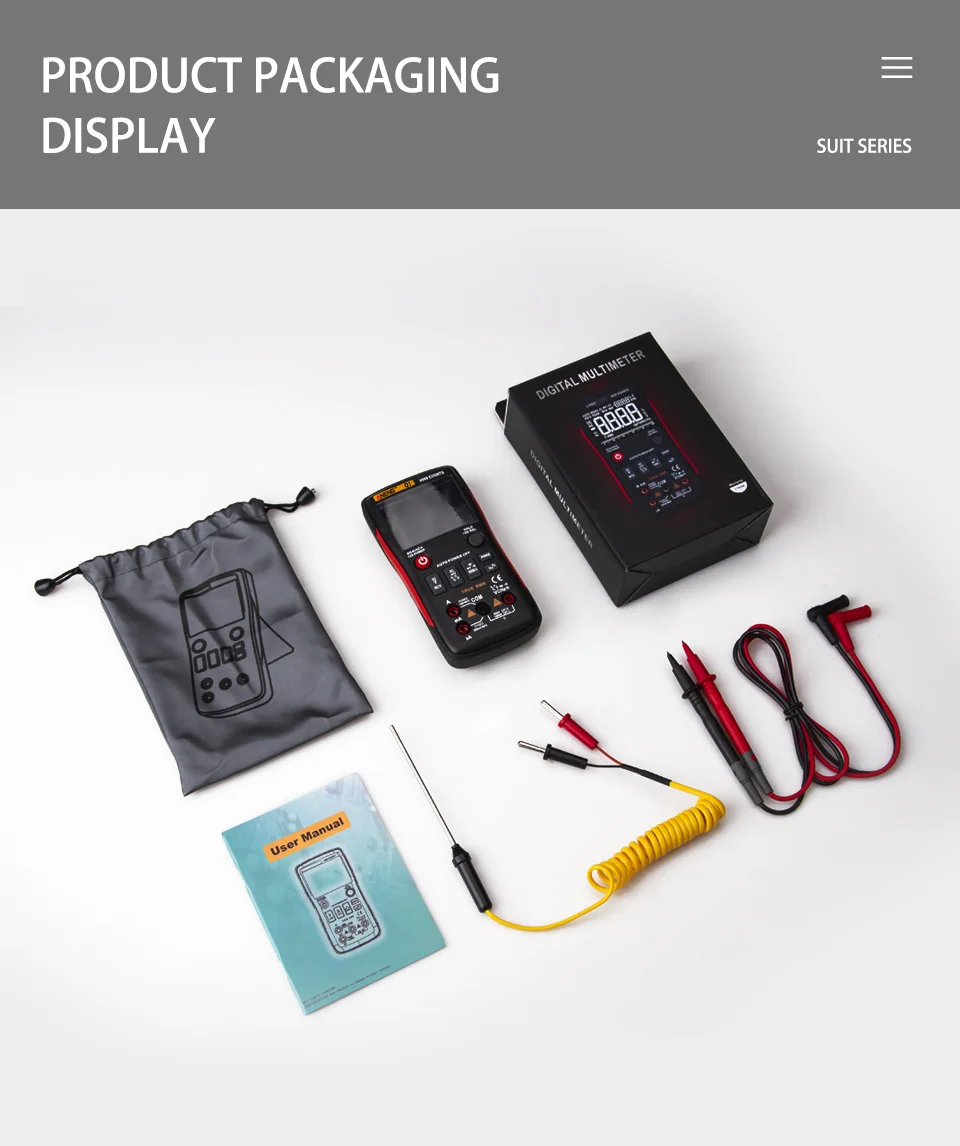 ANENG Q1 мультиметр тестер 9999 мультиметр цифровой rm409 esr meter digital multimeter транзистор тестер указатель напряжения конденсаторов tester мультиметры мультиметр с термопарой dc dc analog multimeter