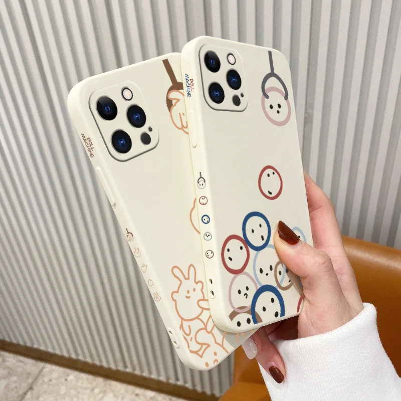 

Catch The Doll Pattern Phone Case For iPhone 13 12 Pro Max 11 X XS XR XSMAX SE2020 8 8Plus 7 7Plus 6 6S Plus Silicone Cover