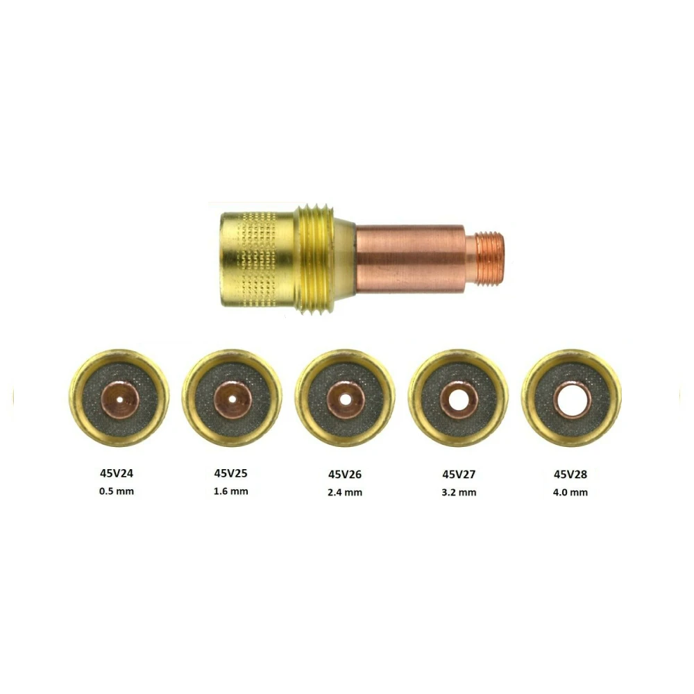 Ассорти цанга корпус газовой линзы Для сварофонарь TIG 17/18/26 | Инструменты