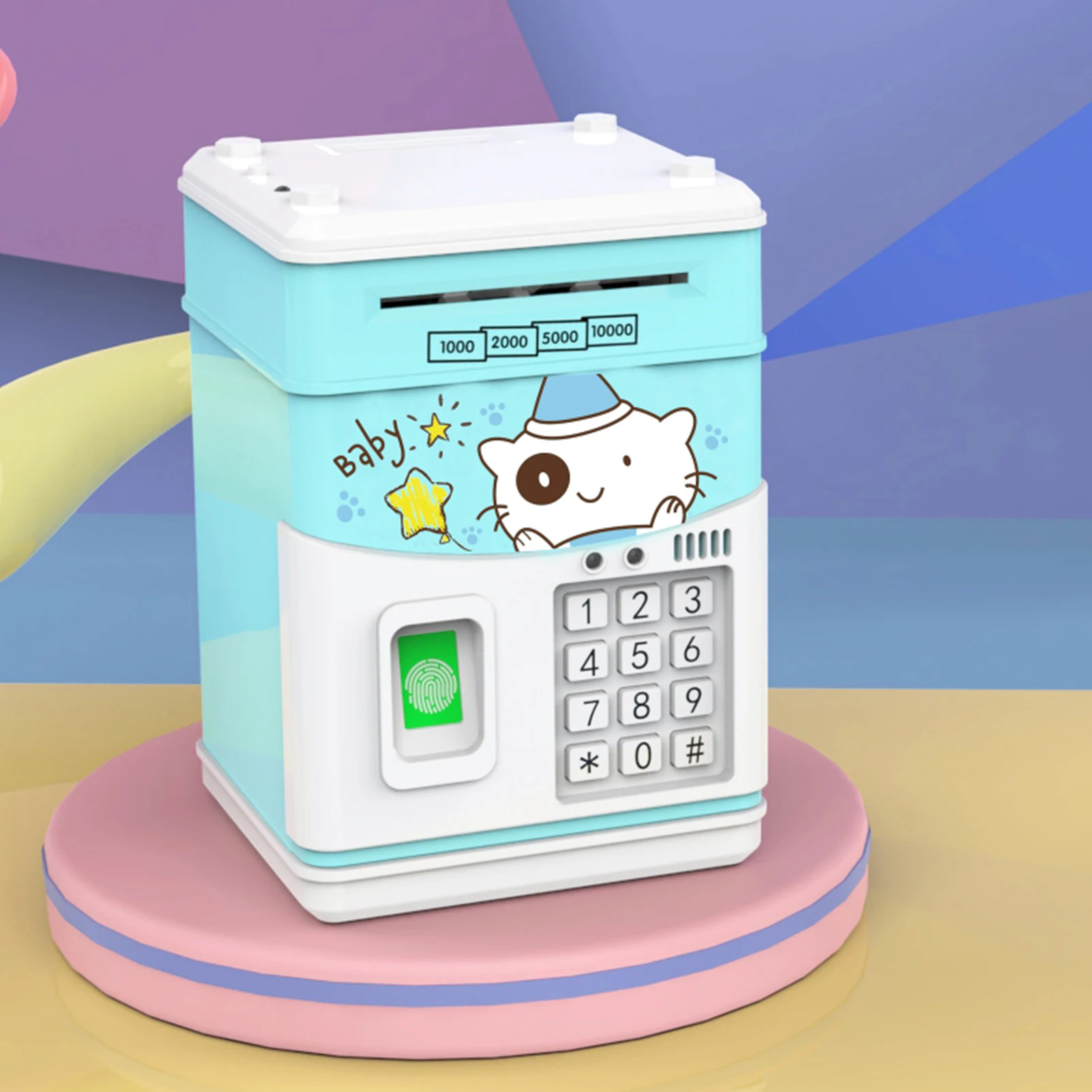 Электронная Копилка банкомат с дактилоскопическим паролем сейф для сбережения