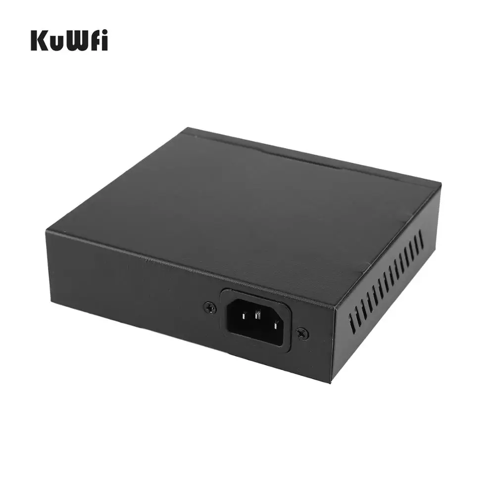 KuWFi 4 Порты и разъёмы Fast Ethernet коммутатор | Сетевой 100 Мбит/с Настольный сплиттер