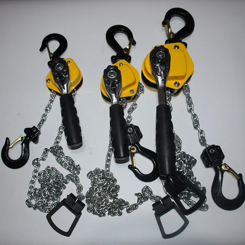 

Mini Hand Chain Hoist Hook Mount 0.25/0.5 Ton Capacity 3Meter Lift CE Certificate Portable Manual Lever Block Lifting