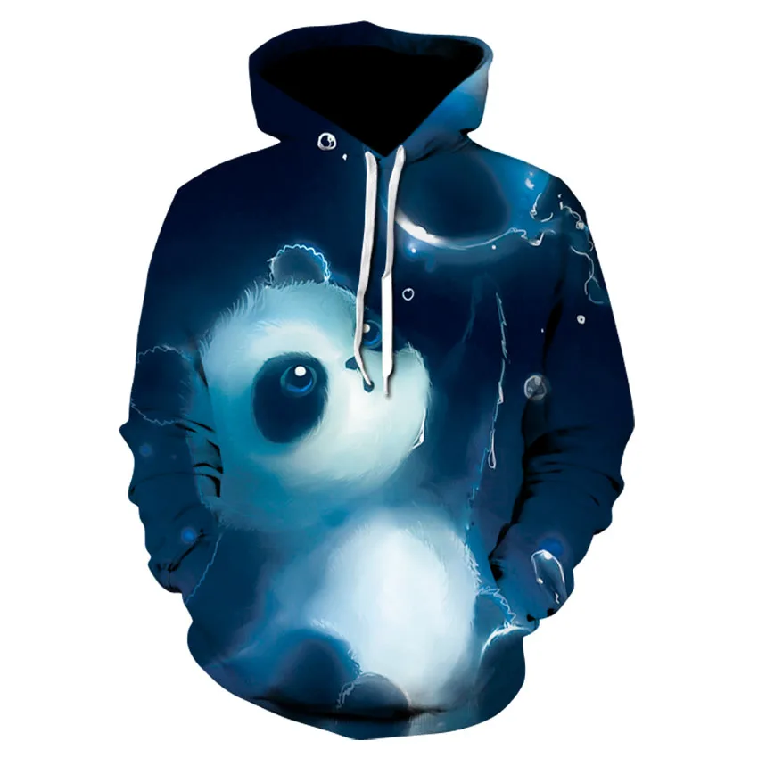 

Autumn And Winter New Panda Printing 3d Men's And Women's Hoodies Youth Fashion Sweatshirts Street Hip-Hop Long-Sleeved Coat