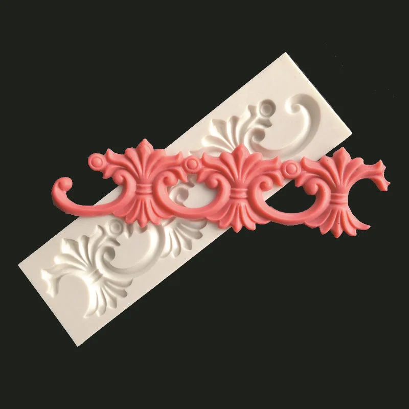 Рельефная кружевная силиконовая форма MX185 в европейском стиле для сахара