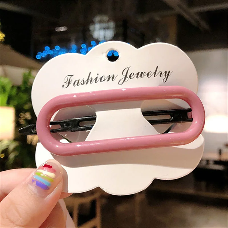 Новые милые геометрические простые заколки Morandi для женщин и девушек ободок