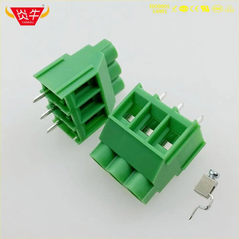 KF7620 7,62 2P 3P PCB универсальные Винтовые клеммные блоки DG636 7,62 мм 2PIN 3PIN MKDS5/2-7,62 1868076 Феникс контакт DEGSON KEFA