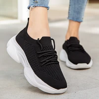 2021 fashion casual womens shoes lightweight sneakers breathable mesh sports casual women shoes outdoor flat vulcanized shoes
