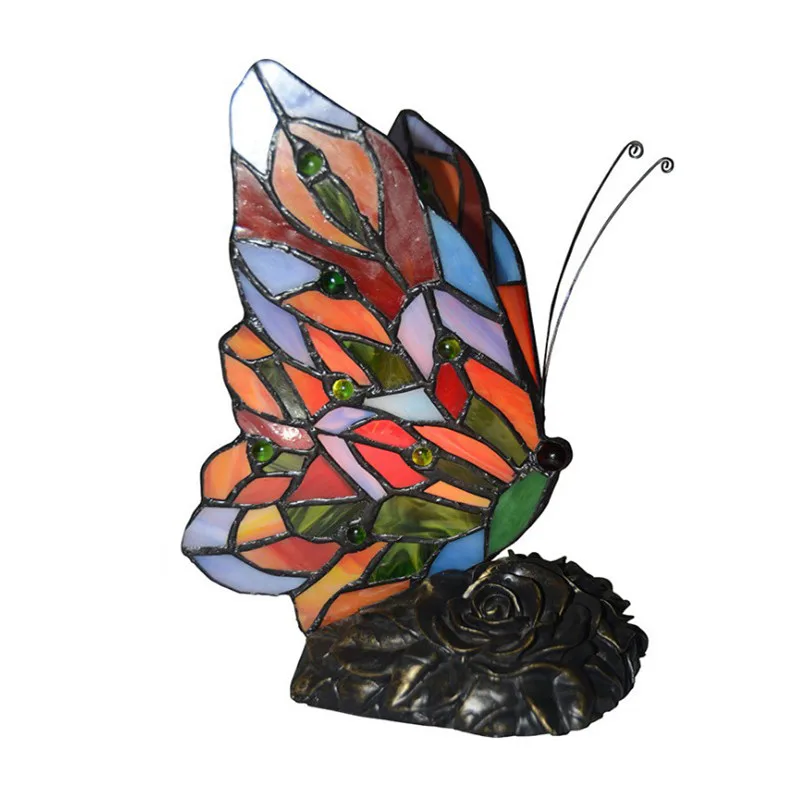 Цветное Стекло Цвет маленькое платье с цветочным узором Tiffanylamp милые Тиффани