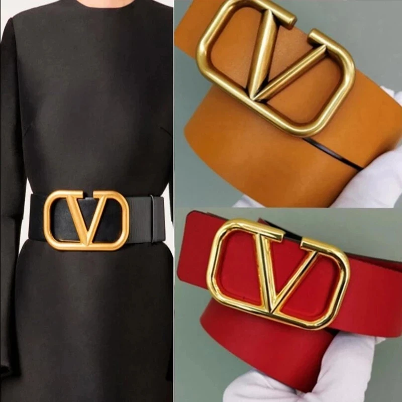 

Designer Belts Style 7cm 4cm Width Women Leather Belts Waistband Women Casual Jeans Fashion Tide High Quality Belts Brand Belts