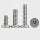 1000 шт.лот M2 M2.5 M3 M4 304 Шестигранная головка из нержавеющей стали тонкий очень низкий плоский болт с шестигранной головкой