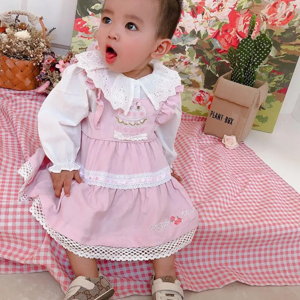 Girl Spanish Clothing Vintage High-end Custom England Princess Dress Cotton with pants for | Детская одежда и обувь