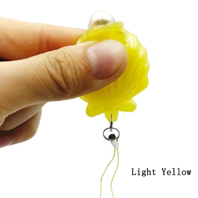 Light Yellow Мягкое бесконечное сжимающее антистресс в виде ракушки игрушка Экспрессия брелок Подвеска орнамент снятие стресса декомпрессия игрушки антистресс - Цвет: Light Yellow