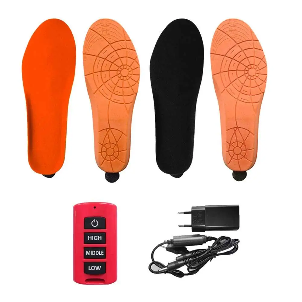 

Winter Smart Remote Control Heating Rechargeable Electronic Insole Warm Insole Rechargeable Electric Heated Insole For Winter