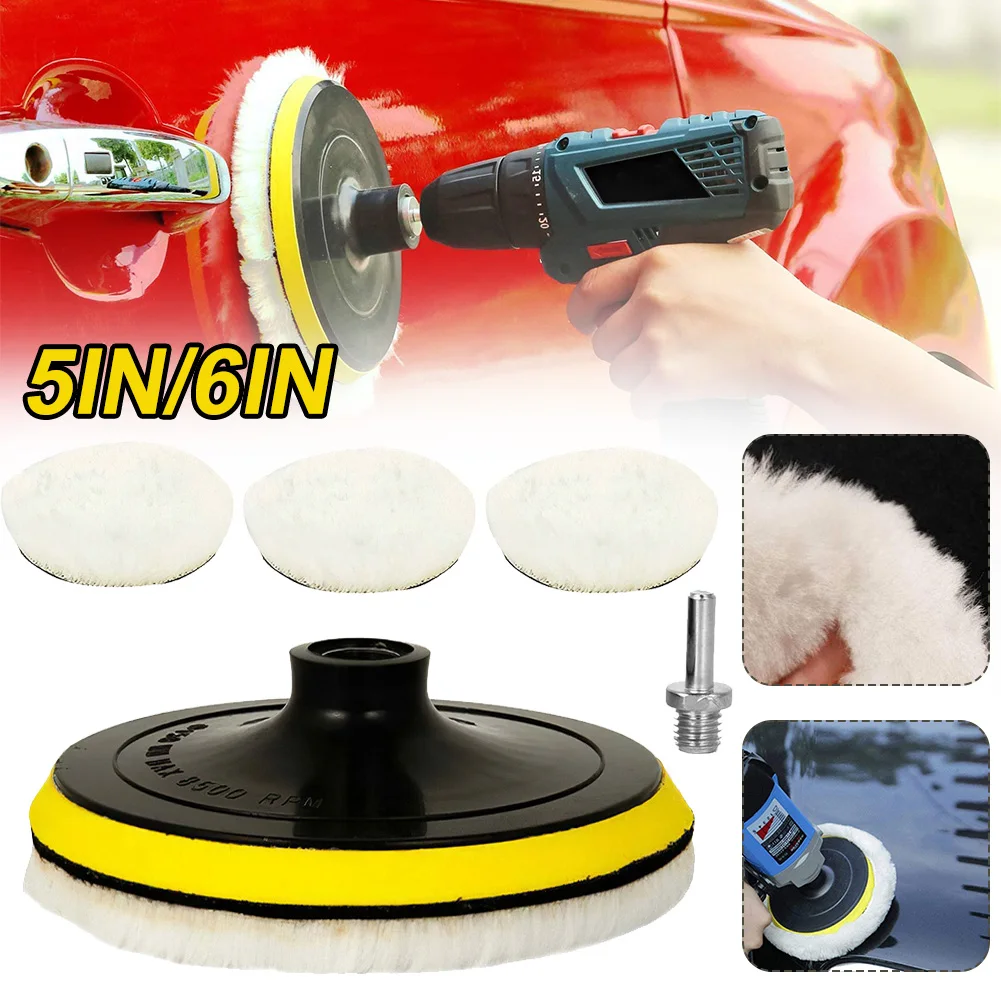 

5Pcs/Set Polishing Pad For Car Polisher 6 Inch Polishing Circle Buffing Pad Tool Kit For Car Polisher Wax Auto Maintenance tools
