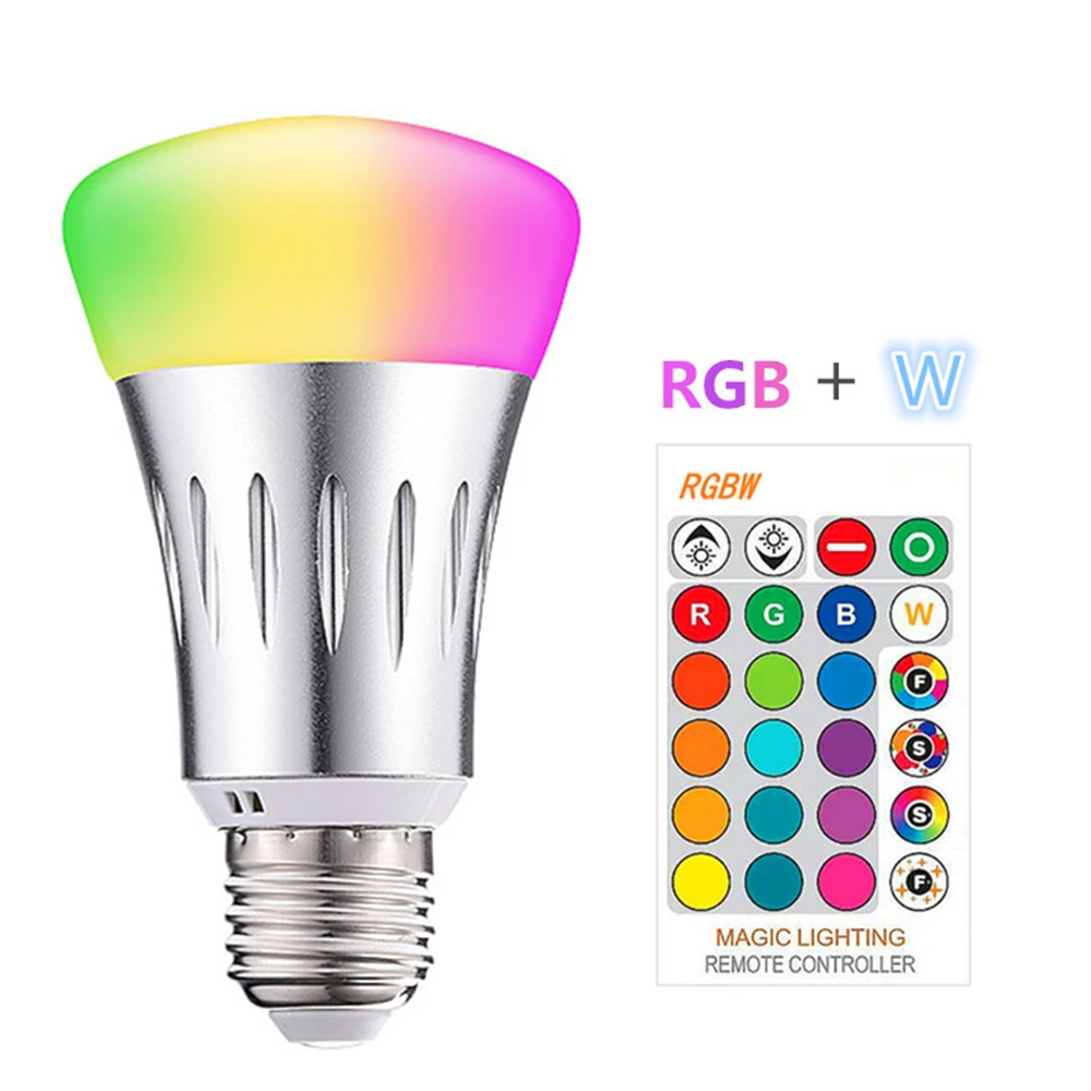 RGB RGBW светодиодный светильник магический E27 B22 AC85-265V 10 Вт 3 меняющий цвет Пульт