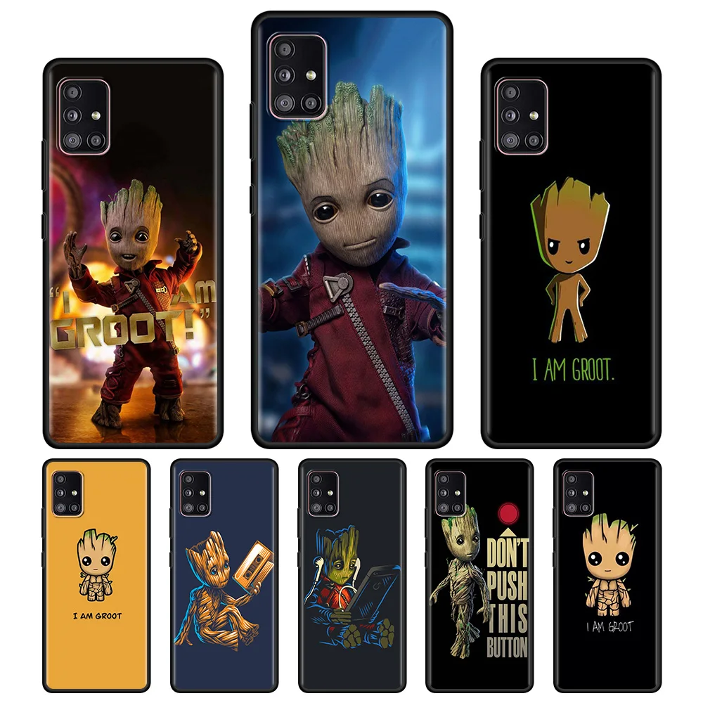 

I Am Groot Marvel Cartoon Phone Case For Samsung Galaxy A51 A12 A21s A71 A31 A02s A11 A41 A01 A02 A72 A42 F42 A52 A32 A22 Cover