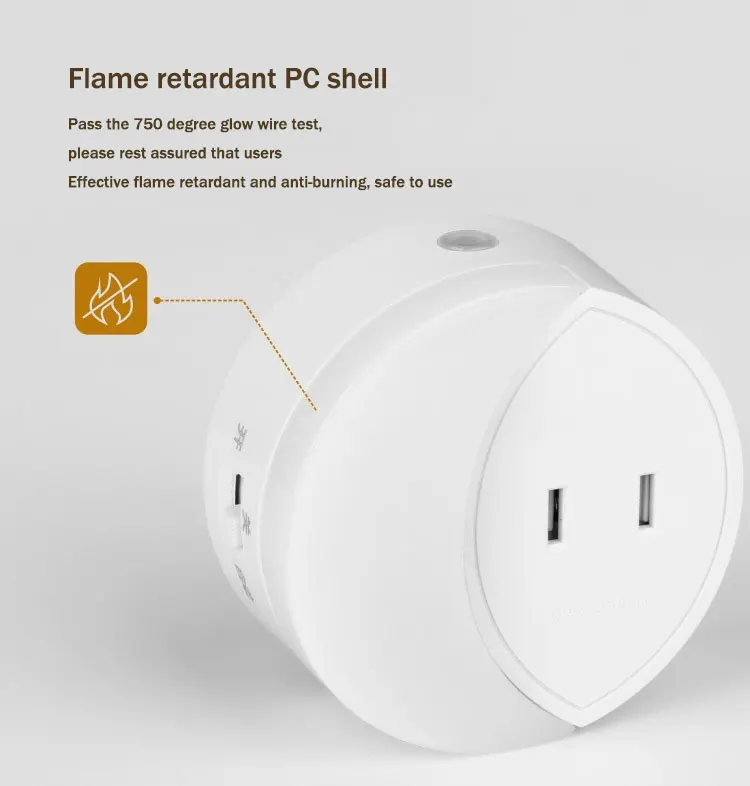 2020 Новый LED Ночник 220 В Smart Switch Гнездо Прикроватная Лампа Для Детей Дети светильник