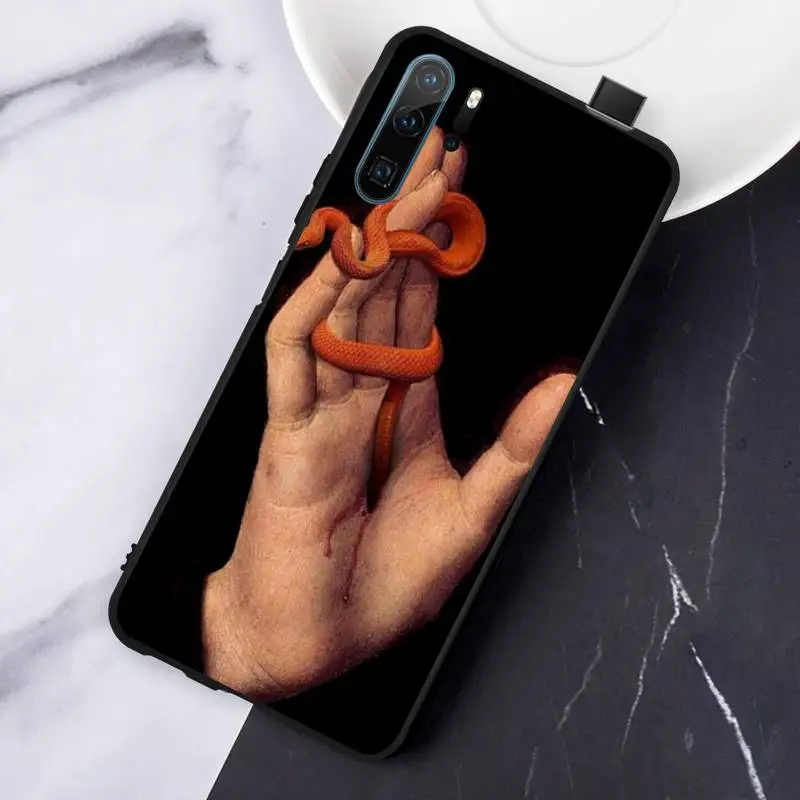 

Art Hand Snake Flower Phone Cases For Huawei honor Mate P 10 20 30 40 Pro 10i 9 10 20 8 x Lite