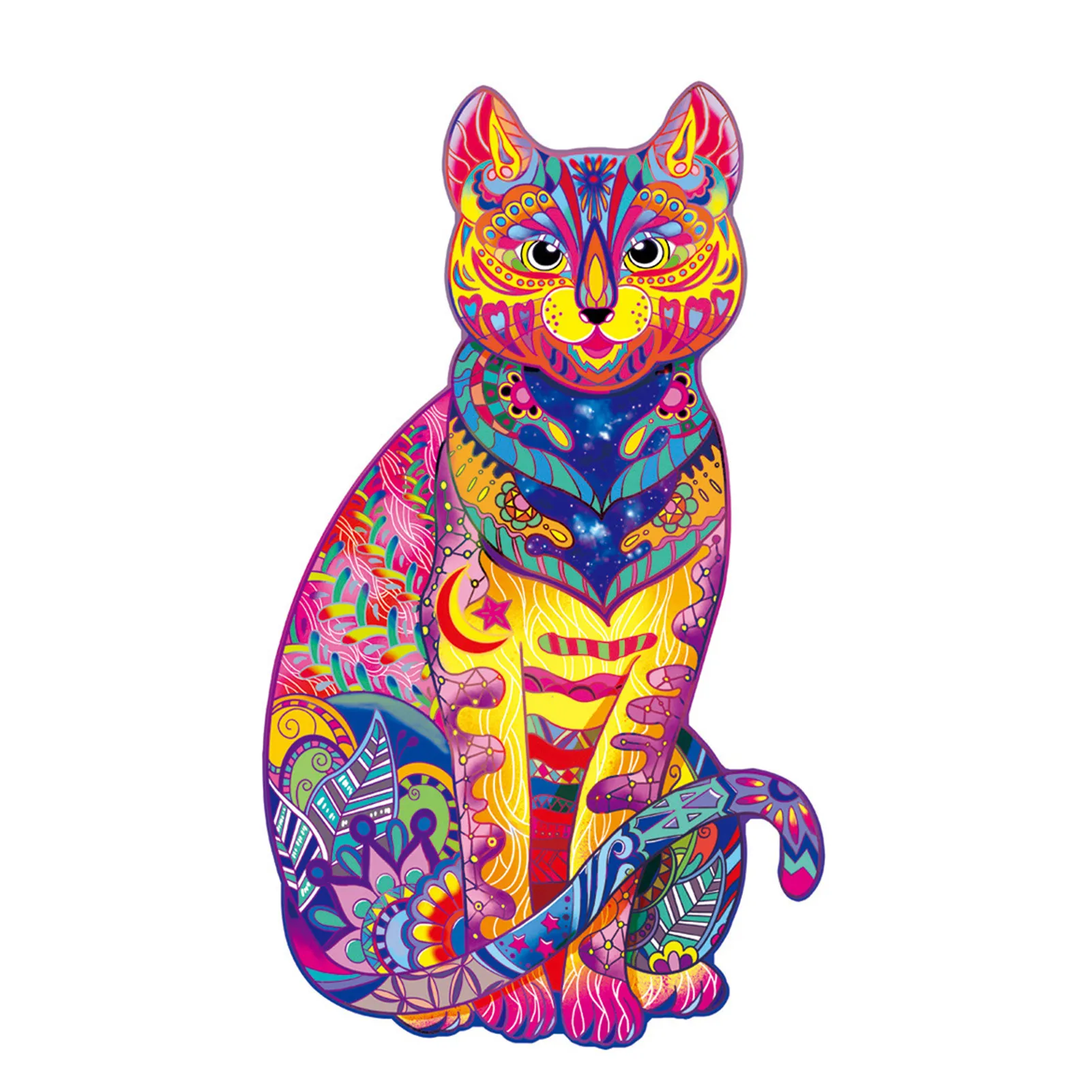 

High Quality Wooden Jigsaw Puzzles Puzzle Toy 138 Pieces Brain Teaser Cat Puzzles For Christmas Parent-child Interactive Games