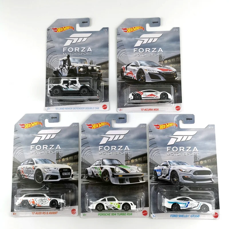 

Hot Wheels Cars FORZA MOTORSPORT Land Rover Audi RS Ford Shelby Porsche 934 1/64 Collector's Edition Metal Diecast Model Car