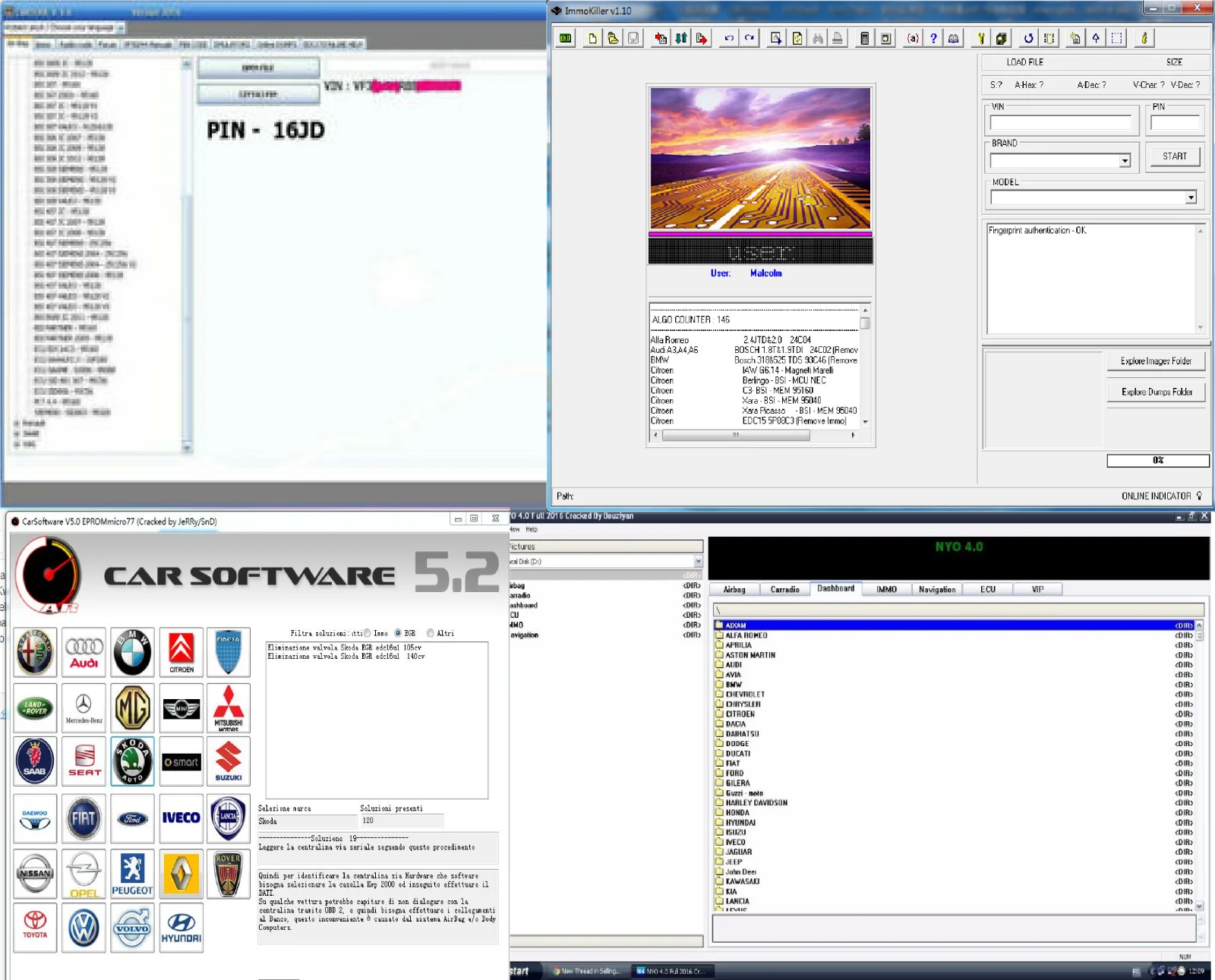 

SOFTWARE KIT 63 Programs Repair DPF FAP EGR OFF ECU VIRGIN IMMO OFF OBD2