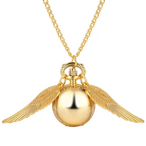 Кварцевые карманные часы в форме шара, детские часы с ожерельем, милые часы с подвеской и цепочкой для свитера, подарок для мальчиков и девочек