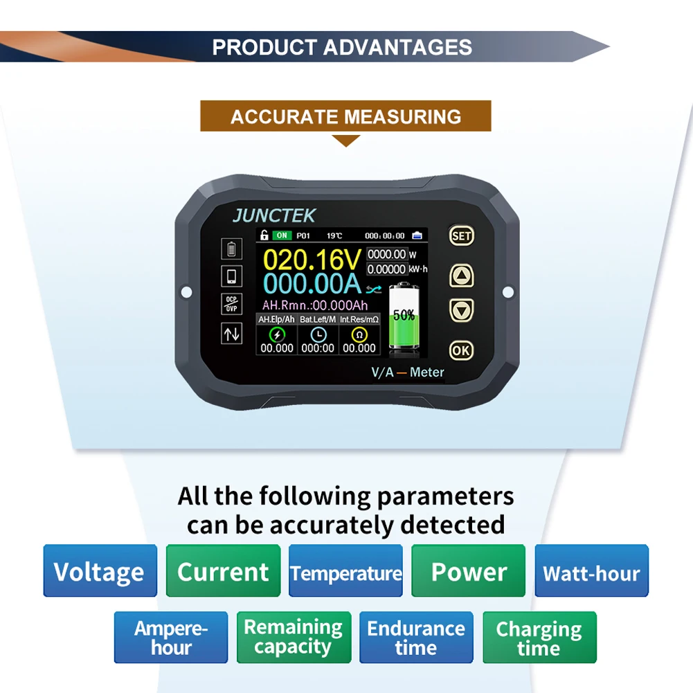 2.4 Inch TFT Color Screen Direct Current 0-120V BT Connection Battery Coulometer Monitor Android APP Remotes Control | Инструменты