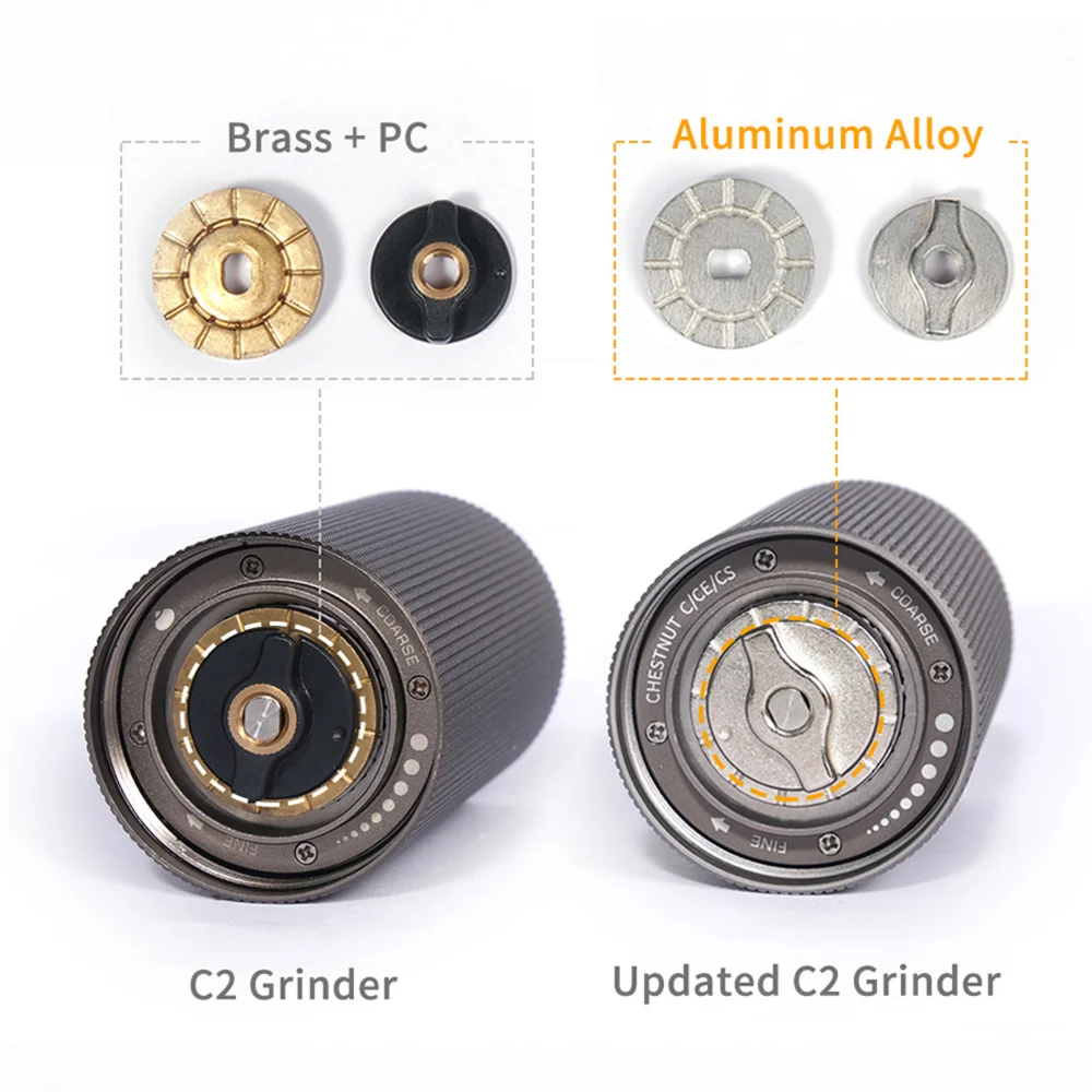 Online Macinacaffè Manuale Macinacaffè Portatile Di Alta Qualità Macinacaffè Con Doppio Cuscinetto Posizionamento TIMEMORE Castagna L1
