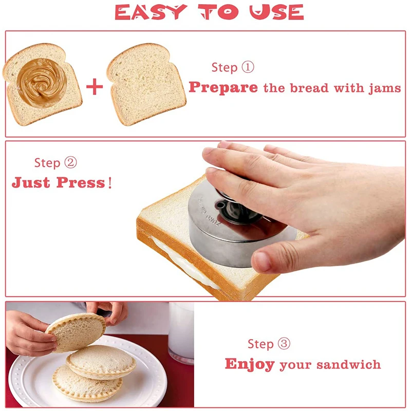 Форма для изготовления сэндвичей и запечатывателя форма круглой формы из