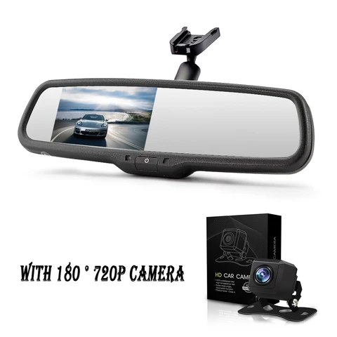 Carsanbo OME 4.3 '' Автомобильные зеркала заднего вида Монитор камеры LCD Камера парковки Монитор парковки с экраном высокой четкости