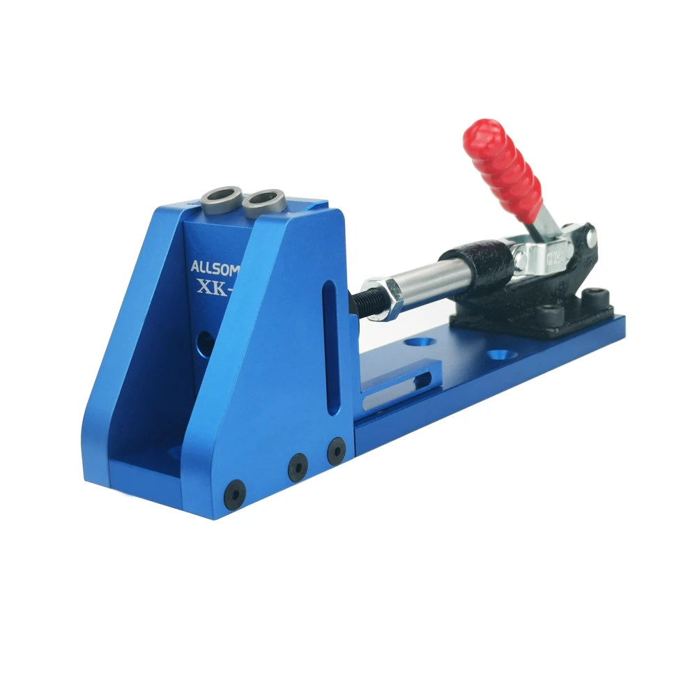 ALLSOME Алюминий карман отверстие джиг комплект кольцевой пилы 9 5 мм сверла из