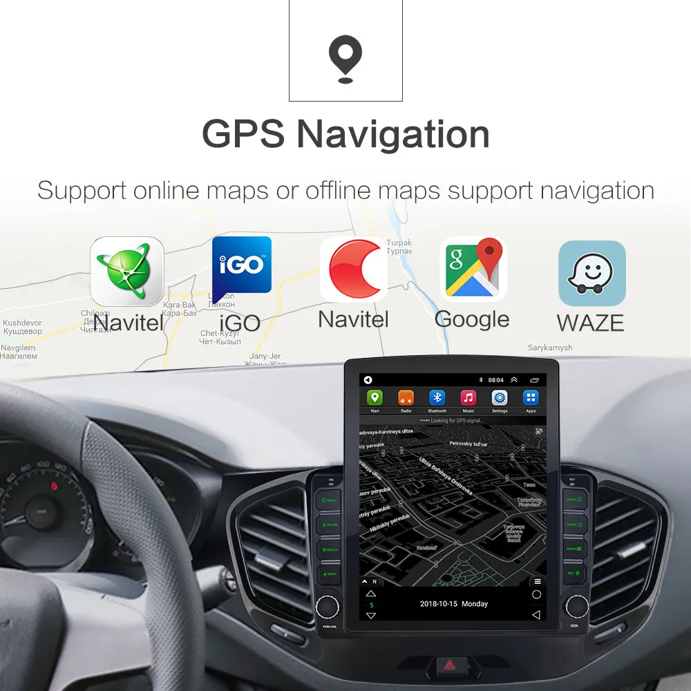 Автомобильный мультимедийный плеер на Android 9 1 экран 7 дюйма Tesla для Lada Vesta Cross Sport