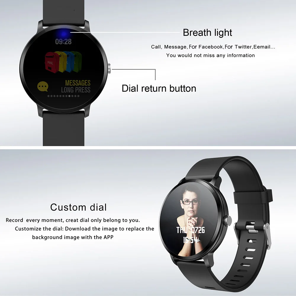 V11 Смарт-часы фитнес-трекер из закаленного стекла монитор сердечного ритма IP67