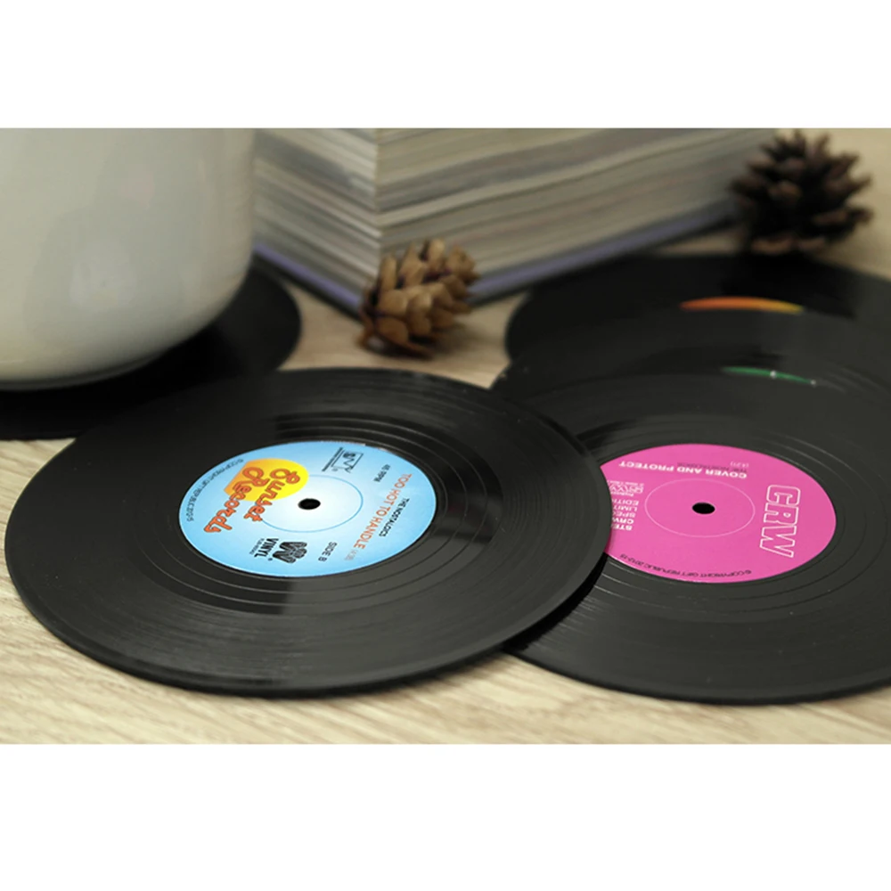 

Retro Round Coaster Insulation Table Pad ABS Non-slip Heat Resistant Placemat Dining Home Decor Mat for Table