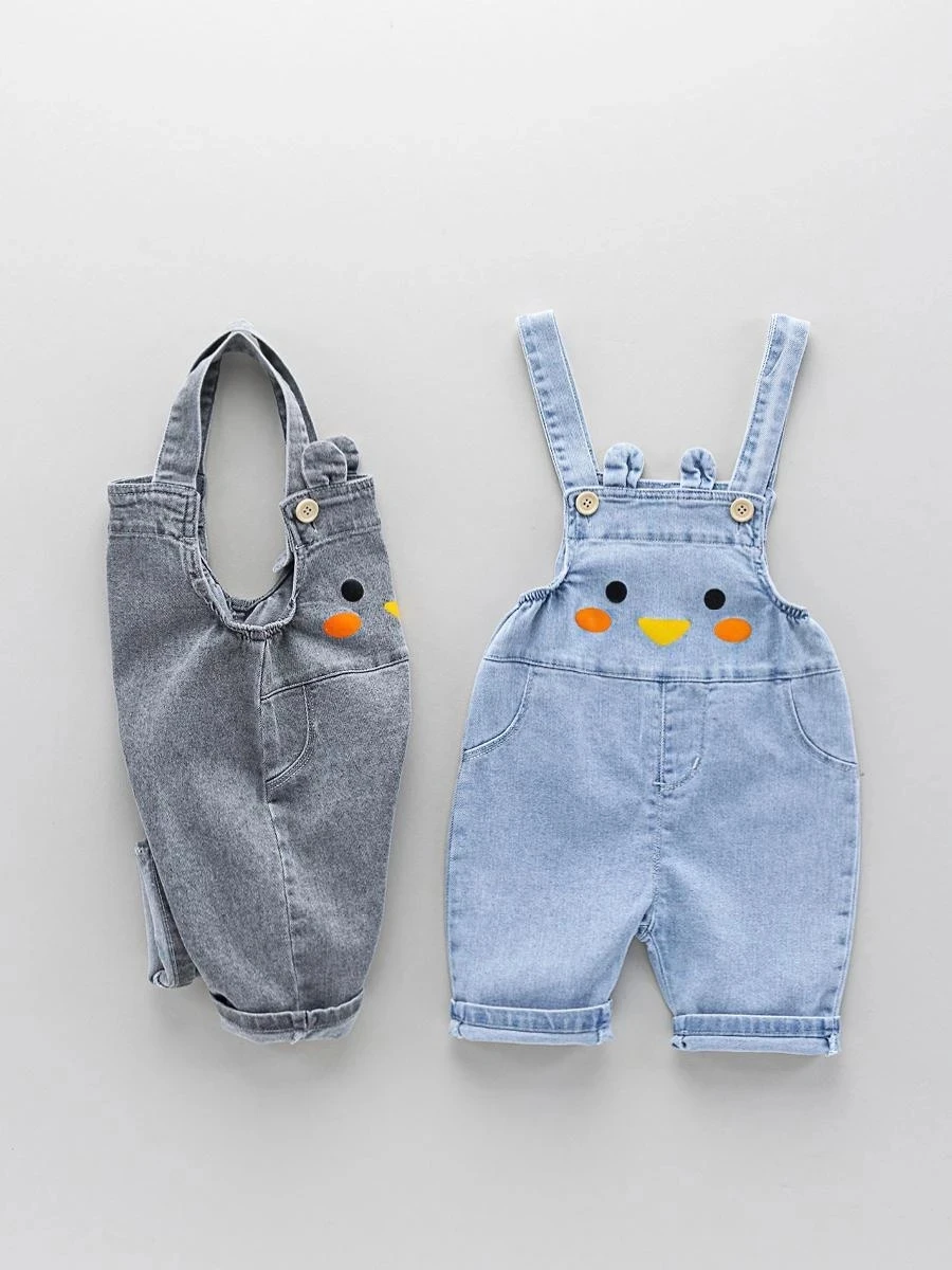 

children boys girls jeans summer 1-4 years old thin children's cotton cartoon pants casual baby carrying pants P4942