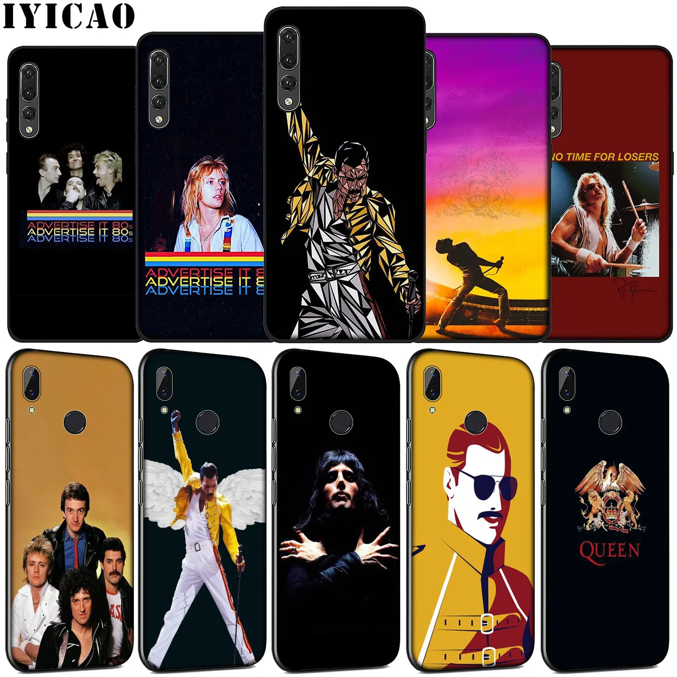 Freddie Mercury Queen band Мягкий силиконовый чехол для Huawei P30 P20 Pro P10 P9 Lite Mini 2017 2016 черный P Smart Z