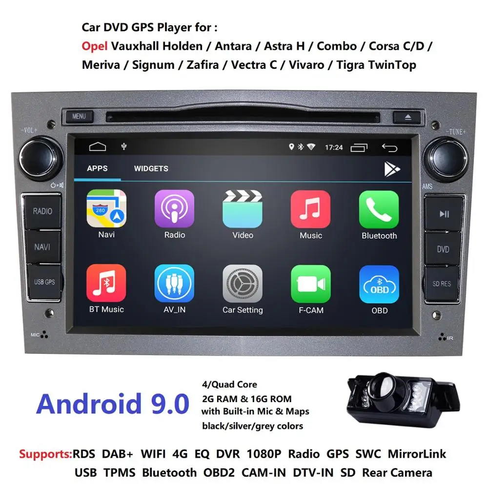 Android 9,0 Авторадио 2 Din автомобильный DVD gps навигатор для Opel Astra H G J Antara vectra c b Vivaro astra H corsa c d zafira b Wifi
