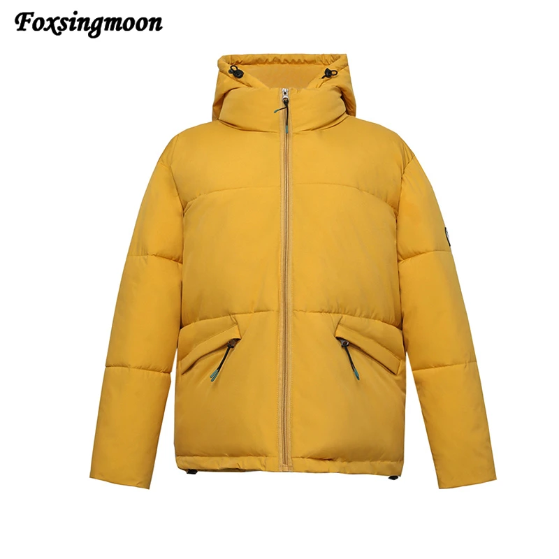

Women's Jacket 2021 Winter New Style Women's Korean Version Jacket Solid Color Hood Winter Clothing Fashion Trend Thick Coat