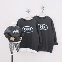 top family matching sport outfits long sleeve sweatshirt tees family looking 1985 sweatshirts childrenparents top couples wear